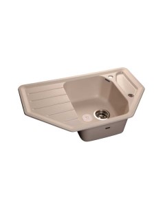 Мойка GRANFEST мрамор GF-C-800E белый, 80х50 см с сифоном Granfest