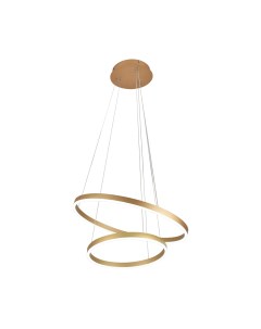 Светильник подвесной Kinklight Тор 08219,33(3000K) диммируемый с пультом ДУ матовое золото (60Вт, 3000K, LED) Kink light