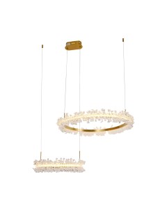 Светильник подвесной Kinklight Лаура 08245,36PA диммируемый с пультом ДУ латунь (60Вт, 3000К, LED) Kink light