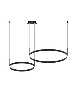 Светильник подвесной Kinklight Тор 08219,19PA(4000K) диммируемый с пультом ДУ черный (60Вт, 4000K, LED) Kink light