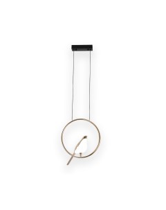 Светильник подвесной Kinklight Арси 08446-1А,33 черный + золото (10Вт, 4000К, LED) Kink light