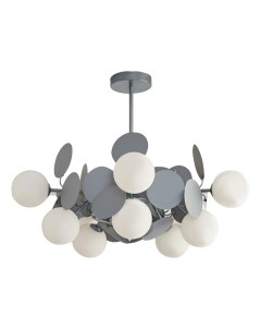 Светильник подвесной Kinklight Матиас 074160-10,16(16) серый/белый (10*5Вт, G9, LED лампы в комплекте 4000K) Kink light