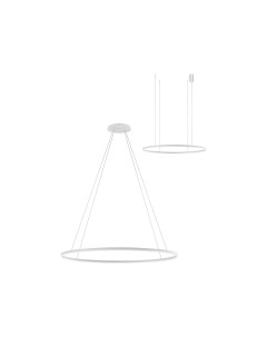 Светильник подвесной Kinklight Тор 08218,01A(4000K) диммируемый с пультом ДУ белый (96Вт, 4000K, LED) Kink light