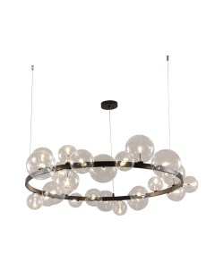 Светильник подвесной Kinklight Иона 07608-24A,19 прозрачный/цвет корпуса черный (24*5Вт, G9) Kink light