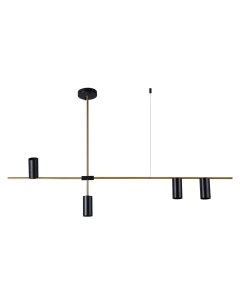 Светильник подвесной Kinklight Рия 07621-4,19 бронза/черный (4*10Вт, GU10) Kink light