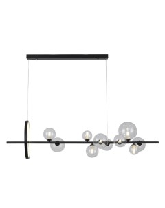 Светильник подвесной Kinklight Иона 09408-10,19 черный (10*5Вт, G9 + 17Вт, LED лампы в комплекте 4000К) Kink light