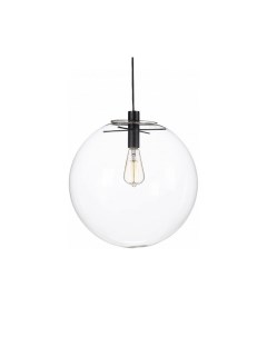Светильник подвесной Kinklight Меркурий 07562-30,21 прозрачный (с черными креплениями) (1*40Вт, Е27) Kink light