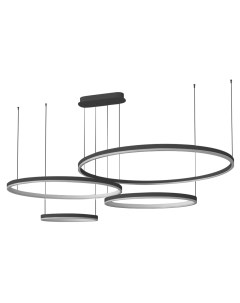 Светильник подвесной Kinklight Тор 08204,19PA(4000K) диммируемый с пультом ДУ черный (174Вт, 4000K, LED) Kink light