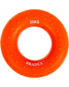 Эспандер кистевой SF 0571 30кг круглый массажный оранжевый Bradex