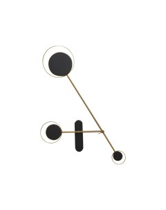 Светильник настенный Kinklight Акси 2209-40,36-19 латунь+черный (23Вт, 4000К, LED) Kink light