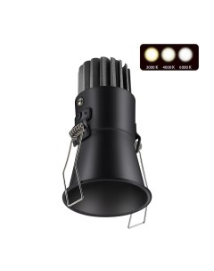 Светильник точ. LANG 358907 (7Вт, 3000/4000/6000К, IP20, LED) черный Novotech