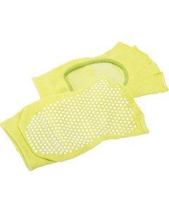 Носки противоскользящие для занятий йогой с открытыми пальцами SF 0276 желтые Bradex