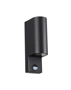 Светильник настенный (с датч.движ.) MOTTO 4390/2W (14Вт, GU10, IP44, LED) черный Odeon light