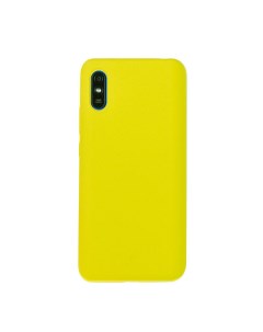 Чехол для Redmi 9A бампер AT Silicone case Светло желтый Digitalpart