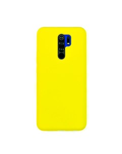 Чехол для Redmi 9 бампер AT Silicone case Светло желтый Digitalpart
