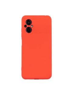 Чехол для POCO M5 бампер AT Silicone Case красный Digitalpart