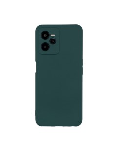 Чехол для Realme C35 бампер АТ Silicone case темно зеленый Digitalpart