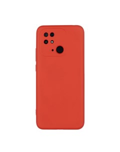 Чехол для Redmi 10C бампер AT Silicone Case красный Xiaomi