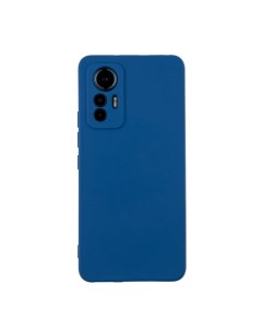 Чехол для Xiaomi 12 Lite бампер АТ Silicone case синий Digitalpart