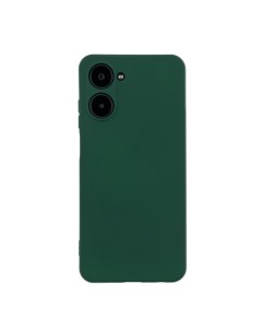 Чехол для Realme 10 бампер АТ Silicone case темно зеленый Digitalpart