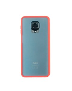 Чехол для Redmi Note 9S 9 Pro бампер AT Frosted case Красный Digitalpart