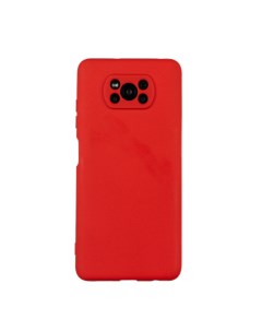 Чехол для Pocophone X3 бампер AT Soft touch Красный Digitalpart