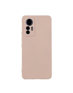 Чехол для Xiaomi 12 Lite бампер АТ Silicone case розовый Digitalpart
