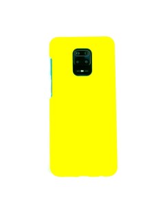 Чехол для Redmi Note 9S 9 Pro бампер AT Silicone case Светло желтый Digitalpart