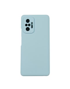 Чехол для Redmi Note 10 Pro бампер АТ Silicone Case Светло голубой Digitalpart