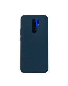 Чехол для Redmi 9 бампер AT Silicone case Темно синий Digitalpart