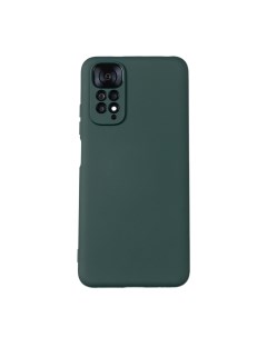 Чехол для Redmi Note 11 11S бампер АТ Silicone Case Темно зеленый Digitalpart
