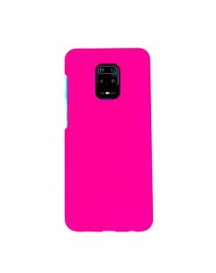 Чехол для Redmi Note 9S 9 Pro бампер AT Silicone case Ярко розовый Digitalpart