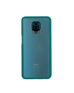 Чехол для Redmi Note 9S 9 Pro бампер AT Frosted case Темно зеленый Digitalpart