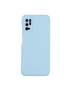 Чехол для POCO M3 Pro 5G Redmi Note 10 5G бампер АТ Silicone Case Голубой Lanfei