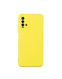 Чехол для Xiaomi Redmi 9T Liquid Желтый Mi li ling