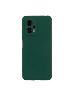 Чехол для POCO X4 GT бампер AT Silicone Case темно зеленый Digitalpart