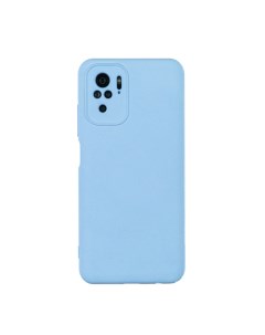 Чехол для Redmi Note 10 бампер Liquid Голубой Case