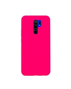 Чехол для Redmi 9 бампер AT Silicone case Ярко розовый Digitalpart