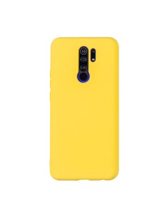 Чехол для Redmi 9 бампер Liquid Желтый Case
