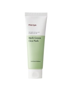 Успокаивающая маска с зелёным чаем глиной и витаминами Herb Cica Pack 75 Ma:nyo