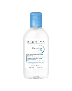 Мицеллярная вода очищающая для обезвоженной кожи лица Hydrabio H2O 250 Bioderma