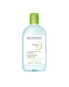 Мицеллярная вода очищающая для жирной и проблемной кожи лица Sebium 500 Bioderma