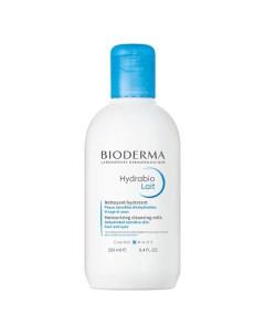 Молочко увлажняющее для очищения сухой и обезвоженной кожи лица Hydrabio 250 Bioderma