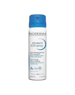 SOS Спрей против зуда для сухой раздраженной и атопичной кожи лица и тела Atoderm 50 Bioderma