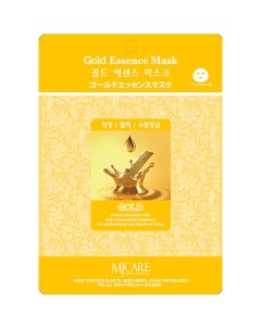 MJCARE Тканевая маска для лица с частицами коллоидного золота 23 Mijin