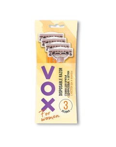 Станок для бритья одноразовый FOR WOMEN 3 лезвия 4 0 Vox