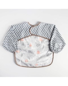 Нагрудник рубашка для кормления Носороги непромокаемый Mum&baby