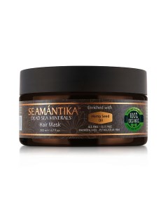 Маска для волос минеральная с органическим маслом и минералами Мертвого моря 200 Seamantika