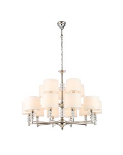 Люстра подвесная SL1751.103.15 никель/белый (15*40Вт, E14) St luce