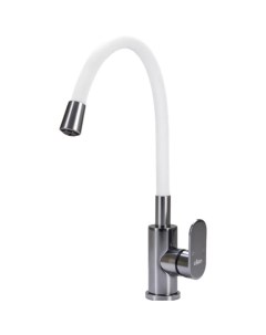 Смеситель для кухни, гибкий излив Ekko белый E4264-7
